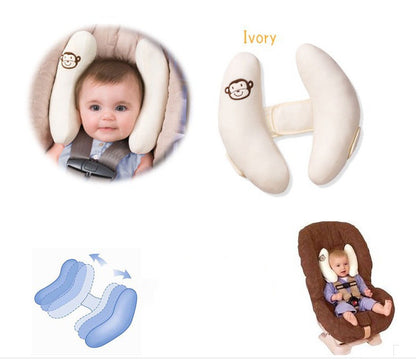 Oreiller pour bébé en forme de tête